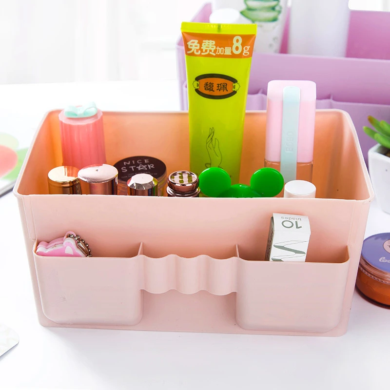 The 2311 Nordic multi color cosmetic storage box plastic office desktop sorting T debris | Дом и сад