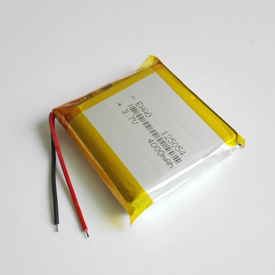 3,7 V 4000mAh 125054 литий-полимерная LiPo аккумуляторная батарея для gps psp power bank динамики для планшета или ПК ноутбука MID DVD PAD
