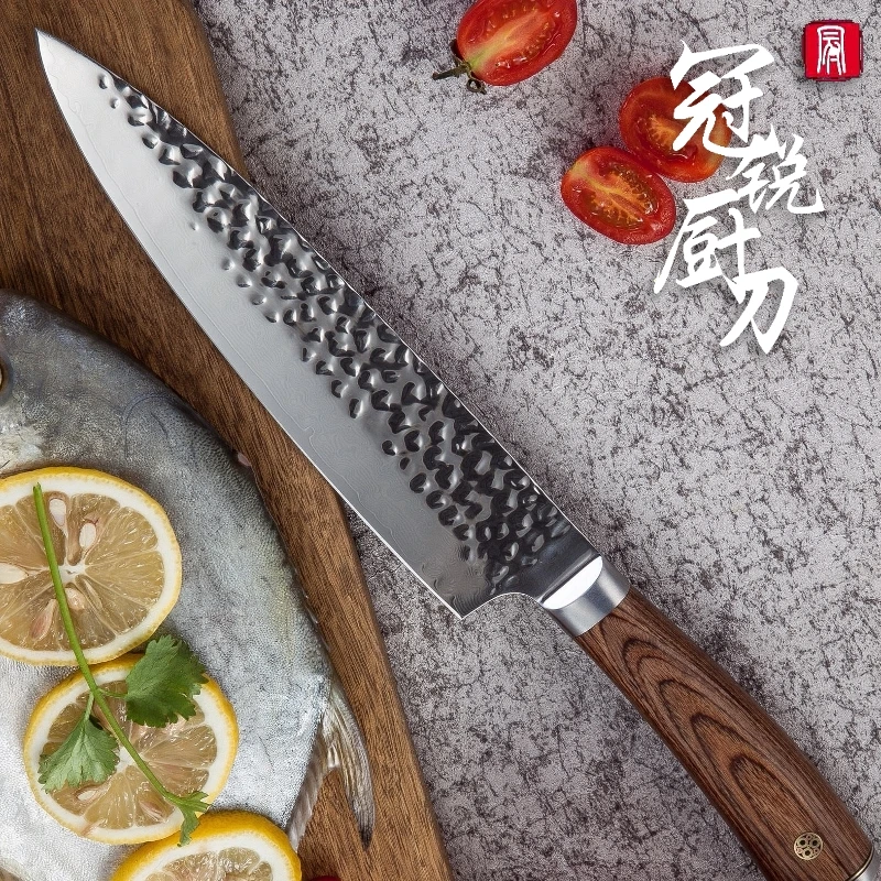 Кухня Ножи комплект одежды из 3 предметов шеф-повара нож Santoku кухонные ножи для удаления кожуры vg10 Дамаск японский нож упаковщиком профессионального ножей шеф-повара подарочная коробка
