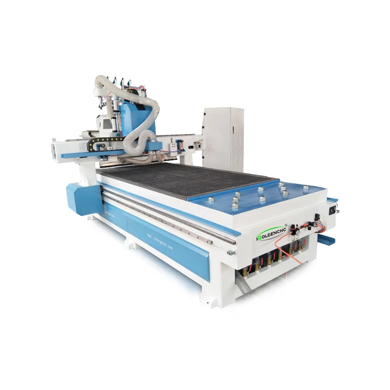 Цзинань iGoldencnc 4 шпинделя CNC Шкаф Мебель Маршрутизатор Машина для бурения