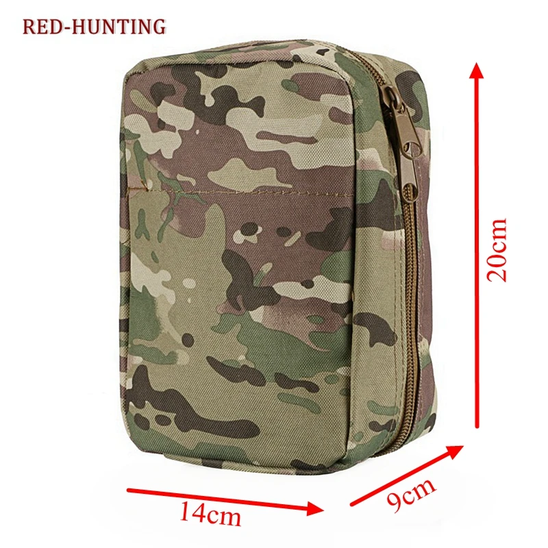 

Airsoft Molle Ammo Gear First Aid Kit Tactical Medical Pouch Nylon Material Mag for Ourtdoor Wargame Hunting