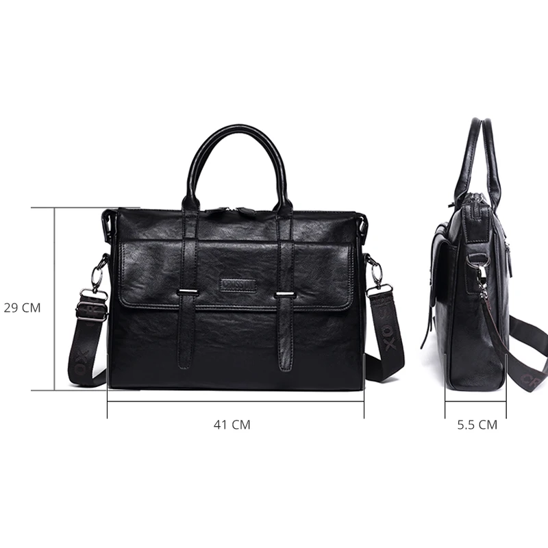 CROSS OX мужская сумка из искусственной кожи для ноутбуков до 14 дюймов через плечо