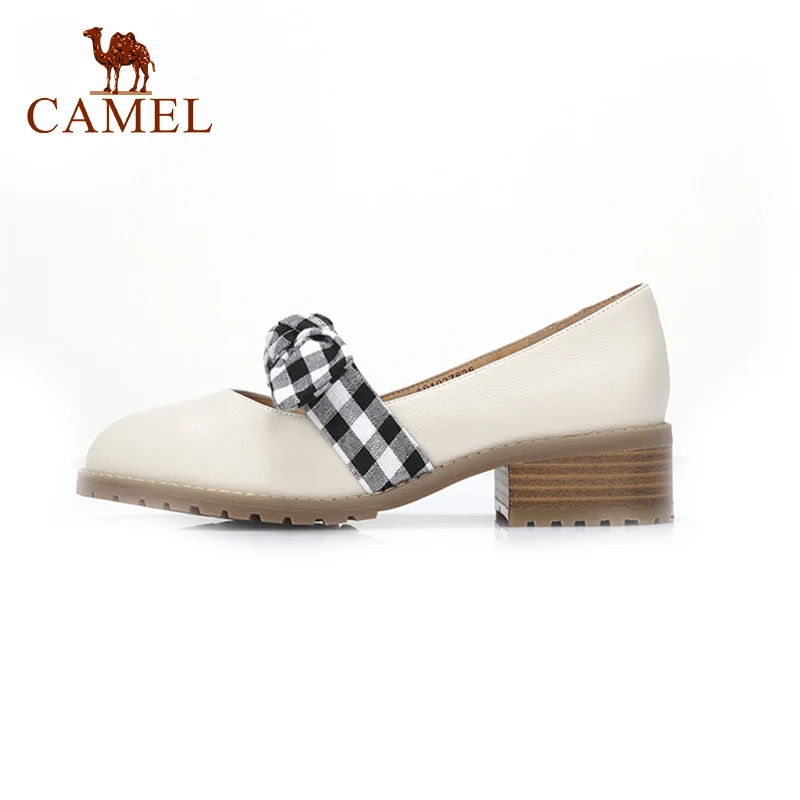 CAMEL/женские весенние новые повседневные тонкие туфли для женщин кожаные лодочки