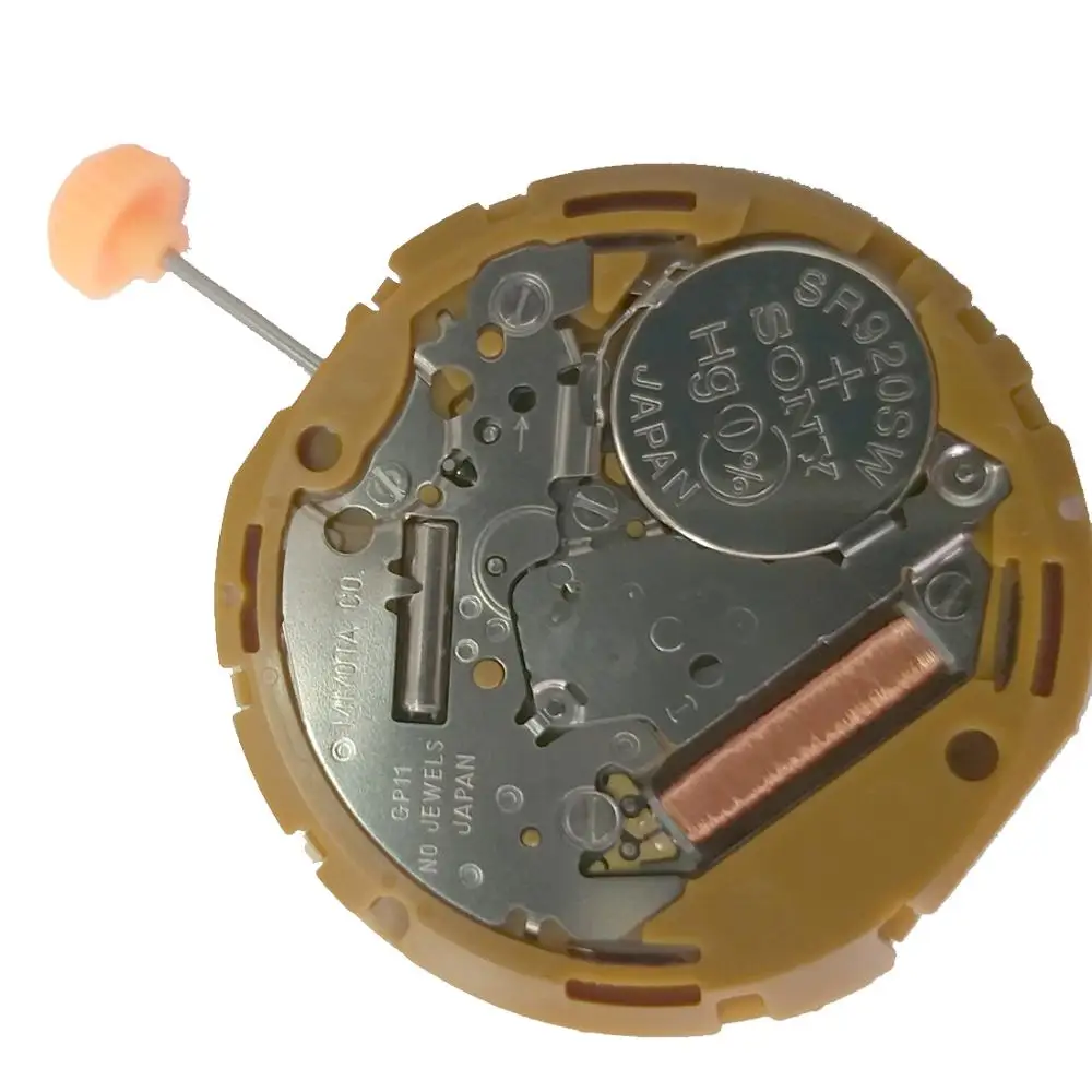 

Miyota GP11, 12 Ligne, 3 Hands, Small Second 6, Big Date 3,Japan Quartz Movement MO1095A