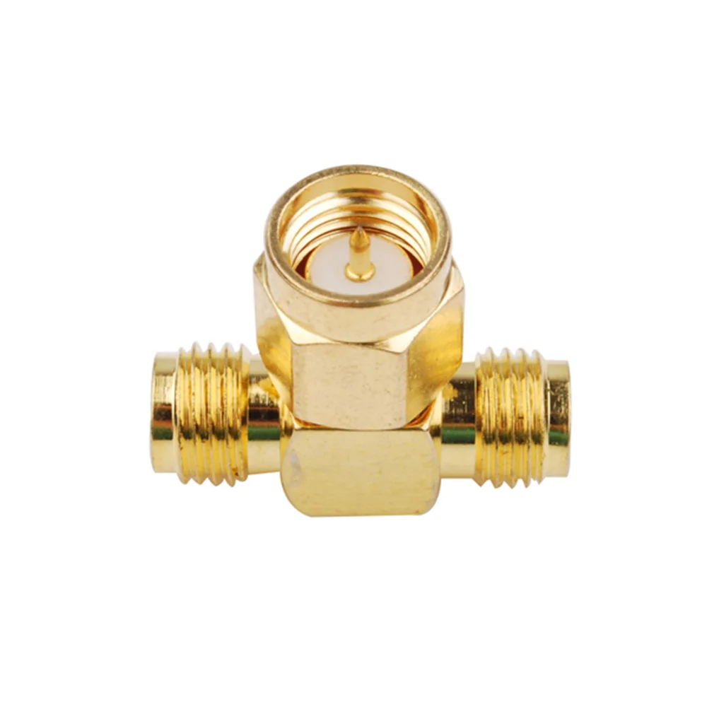 Eightwood 3 Way SMA RF коаксиальный адаптер штекер 2 разъем Женский РЧ T Форма|Кабели
