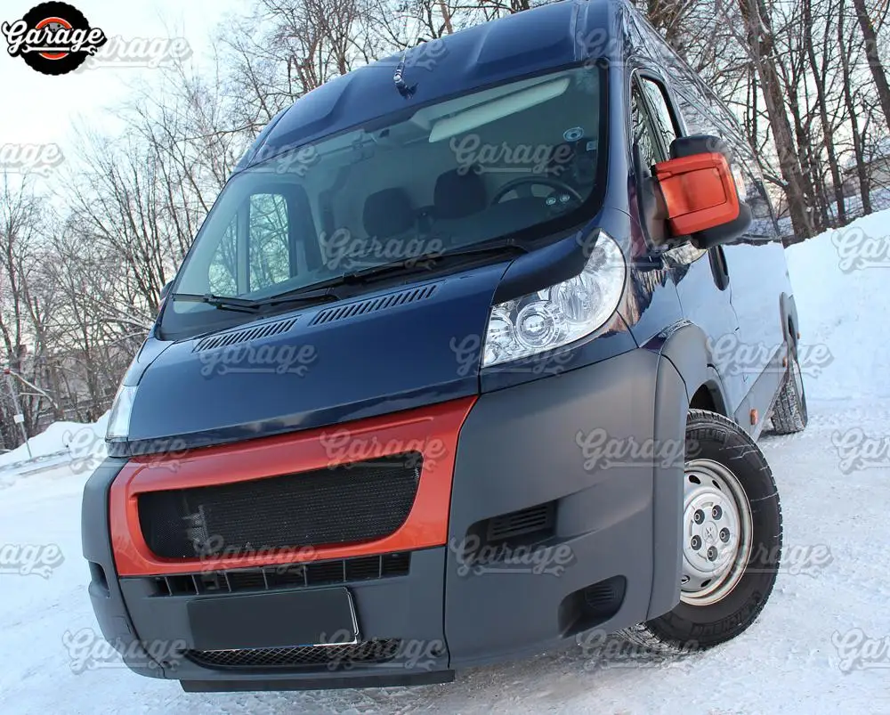 Чехлы для фар Citroen Jumper 2006 2013 пластиковые накладки из АБС пластика изгиб бровей