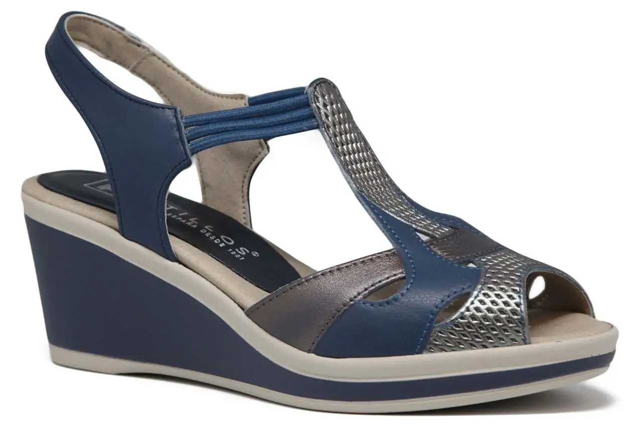 PITILLOS MUJER 1074 PIEL SANDALIAS CUNA|Боссоножки и сандалии| |