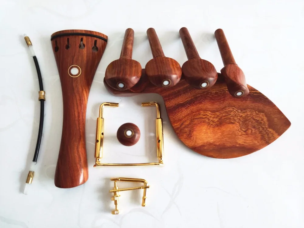 

1 set high quality rose wood violin parts 4/4 full size, violin accessories