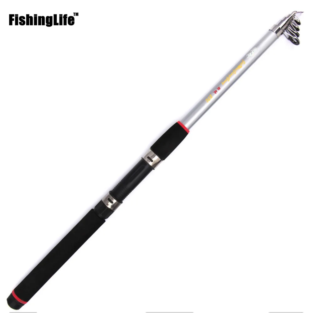 Портативная телескопическая удочка FishingLife спиннинг ручная рыболовная снасть