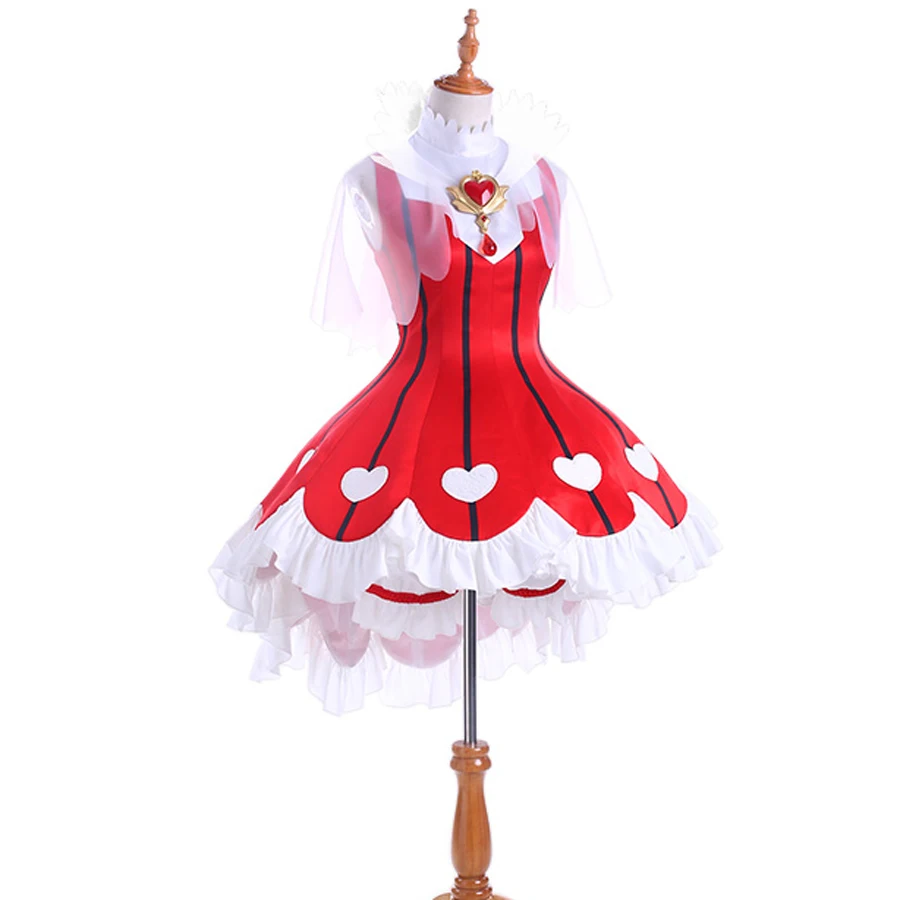 2018 аниме Cardcaptor Clearcard Kinomoto Sakura Косплей Костюм OP2 Сердце розы игры битва платье