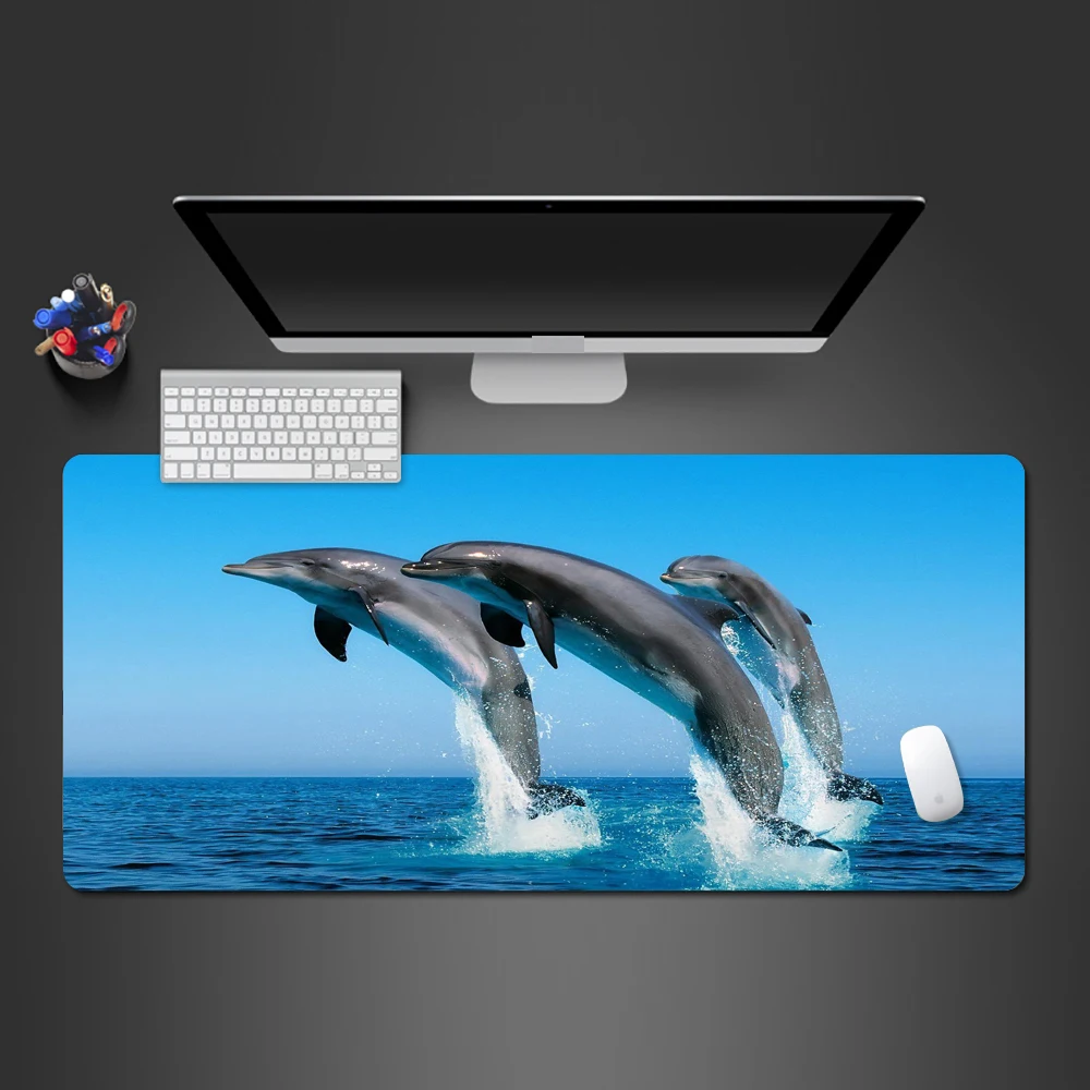 Хит продаж Коврик для мыши Happy Dolphin высокое качество коврик игровая команда PC