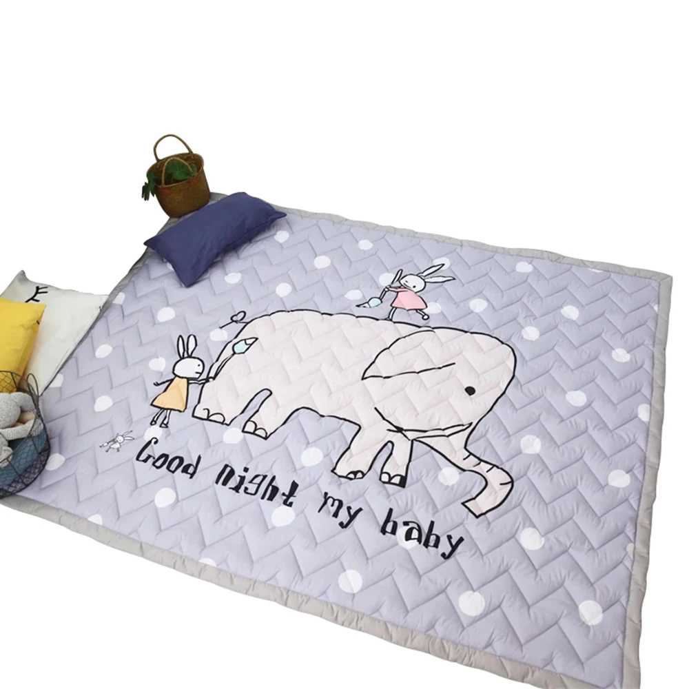 140X200 см 55X78IN игровые коврики 3 утепленный хлопковый коврик с рисунком слона