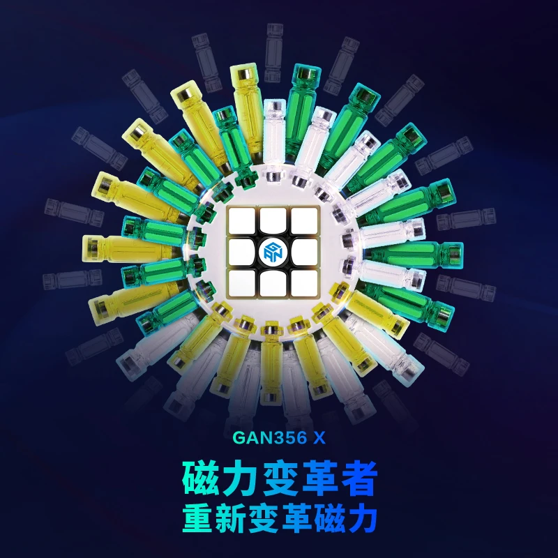GAN 356X3x3 магический скоростной куб Gan356 X 3x3x3 Magico Cube GAN356X Профессиональный хит продаж