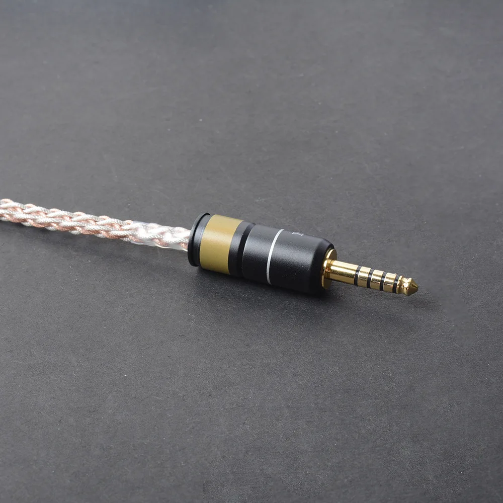 Ручная работа DIY 4,4 мм сбалансированный разъем интерфейс MMCX обновленный Hifi музыка Медь Серебряный кабель Шнур для SE525 SE215 UE900 DT2 AK380 N5