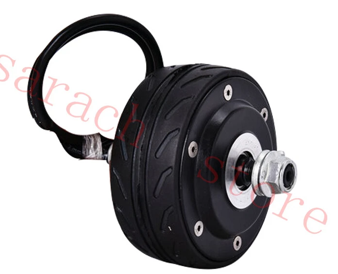 

free shippping 80W 24v 4 inch double shaft electric wheel hub motor ,electric motor scooters ,electric skateboard motor