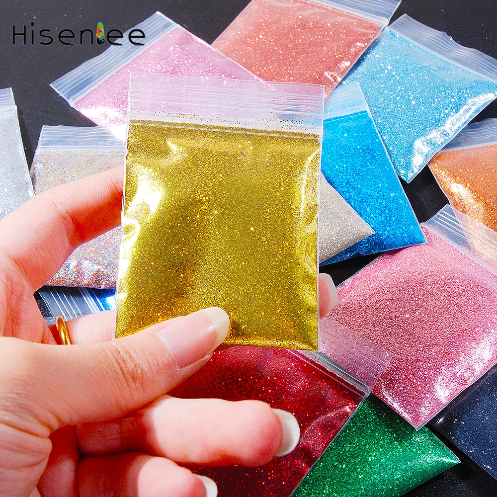 

Wholesale 200G/Bag 30 Colors Flash Dust Art Creation Supplies Super Fine Sparkling Eye Shadow DIY Nail Art Glitter Powder