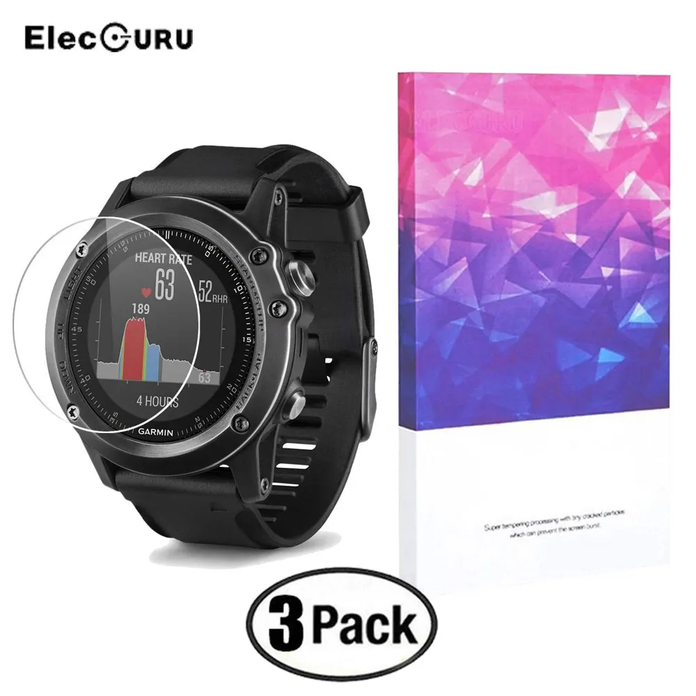 Мягкая ультратонкая Защитная пленка для экрана часов Garmin Fenix 3 HR HD с защитой от