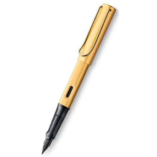 Оригинальная алюминиевая авторучка Lamy Lx, современный инструмент для письма, изысканный с драгоценным металлом, металлическим зажимом, стальным наконечником