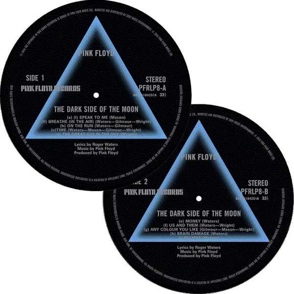 Pink Floyd Slipmat набор: Темная сторона Луны (Бесплатная доставка по всему миру) |