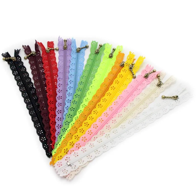 20cm Nylon Coil Beautiful Lace Zippers for DIY bag Tailor Sewer Craft Retail Free Delivery | Дом и сад