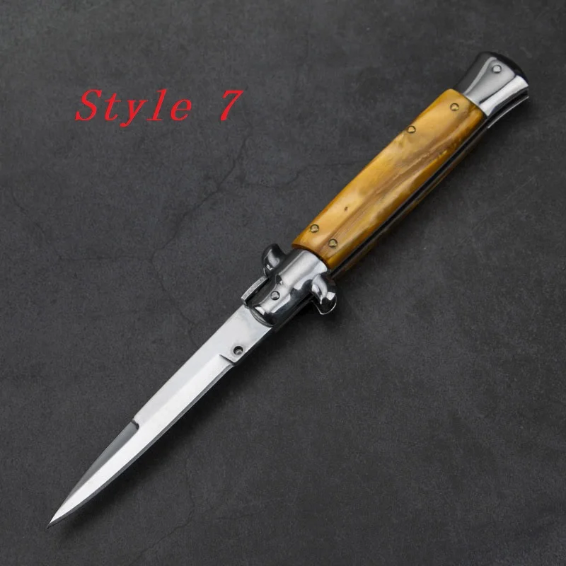 Style 7 Складной карманный нож, тактический нож для выживания, походные охотничьи ножи, инструменты для защиты, многофункциональный инструмент - Цвет: Style 7