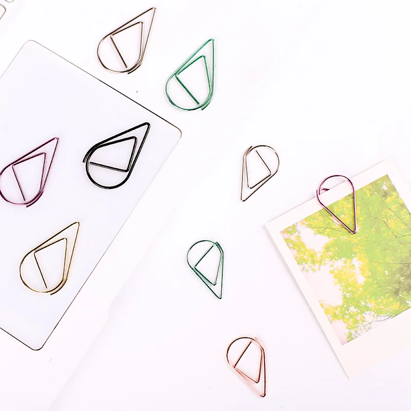 10 шт./лот мини милые цветные металлические зажимы для канцелярских