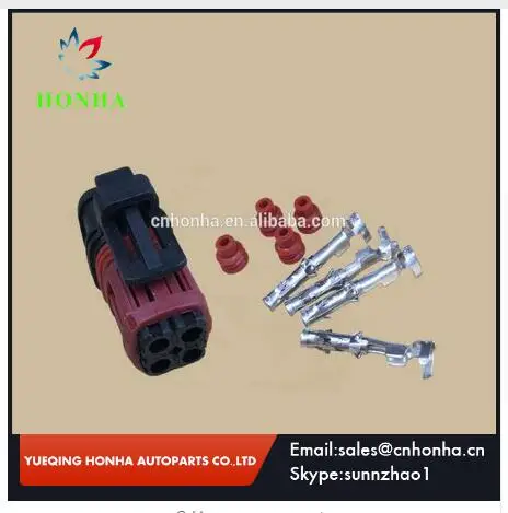

tyco 4pin housing plug auto waterproof female wire harness cable connector 1337352-1