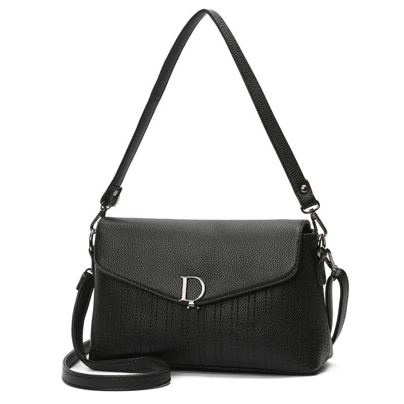 Crossbody Женщины Сумка Мода Дизайн Твердые ИСКУССТВЕННАЯ Кожа Конверт Мягкий