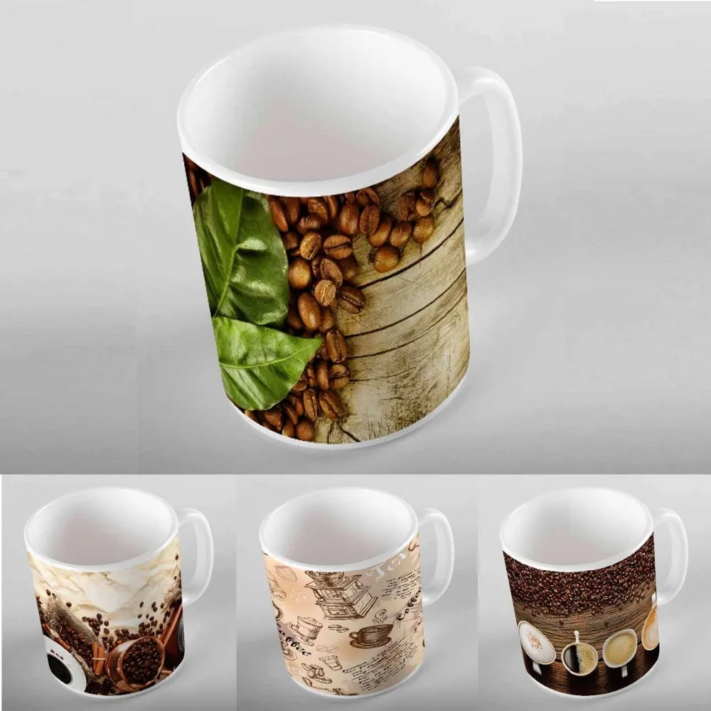 

Else Pink Blue Cupcakes Donut Macaroon 3D Digital Printing Modern Turkish Ceramic Porcelain Coffee Tea Milk Cup Mug