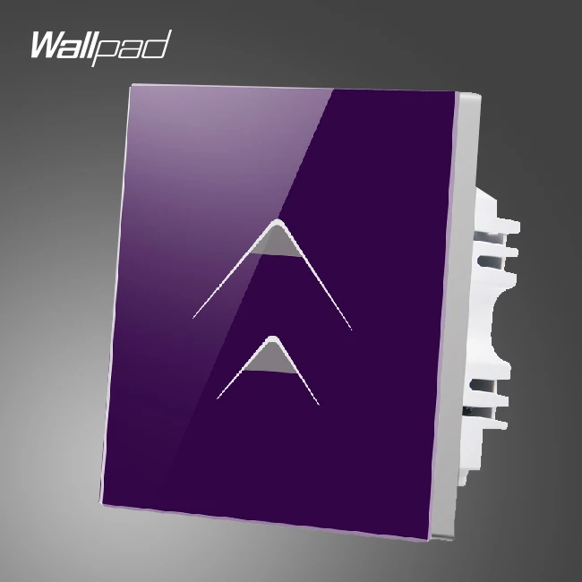 Новый сенсорный настенный выключатель Wallpad UK размер 86 2 клавиши 1 способ