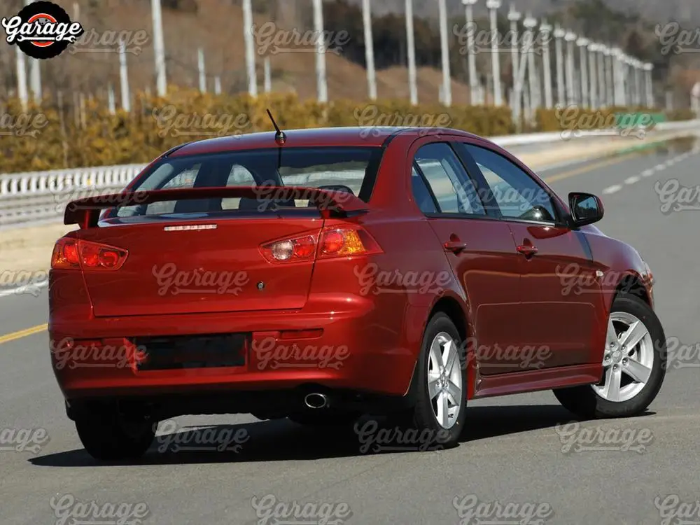 Классический задний спойлер для Mitsubishi Lancer 10 2007- на крышке багажника ABS пластик спортивный Стайлинг Тюнинг автомобиля аэродинамическое крыло
