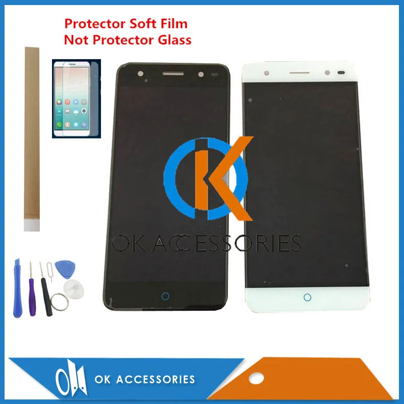 

White Gold Black Color For ZTE V7 Lite V6 Plus BV0720 LCD Display With Touch Screen Digitizer Assembly With Kit