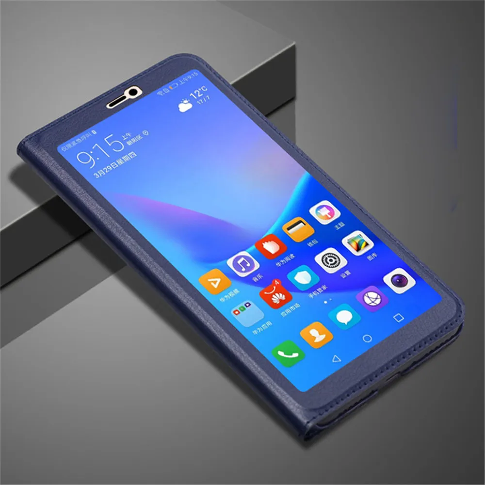 Для Coque чехол huawei Y9 2018 Чехлы для Enjoy 8 Plus на плоской подошве в стиле пэчворк Lx1 Флип