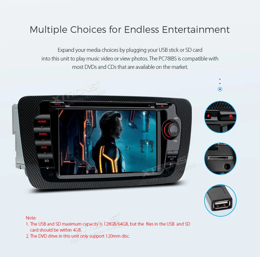 XTRONS " Android 8,1 dvd-плеер для сиденья Ibiza MK4 6J спортивного купе Ecomotive Cupra 2009 2010 2011 2012 2013 с радио, gps, wifi