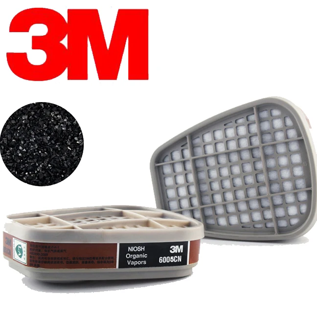 3M 7502+ 6005 KN95 фильтр маска 7 в 1(Формальдегид/органический газ и пар - Цвет: 6005CN Filter Box