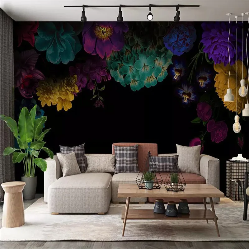 Американский пасторальный цвет роза фон для спальни профессиональное