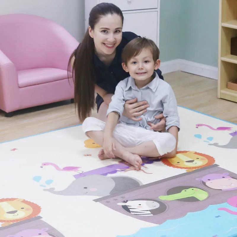 Детский игровой пол без запаха для младенцев XPE пена мультфильм утолщенный малыш