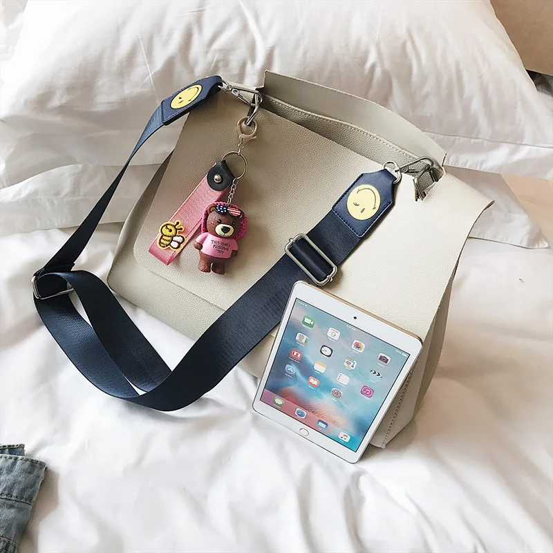 2017 Горячий Новый Черный Белый Коричневый Улыбка Шириной Аксельбант Характер