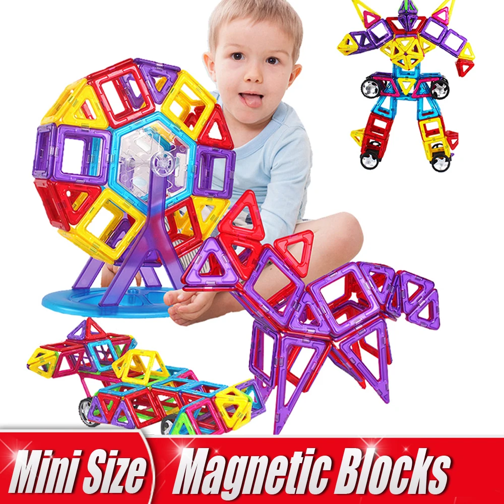 

1PCs Mini Size Magnetic Blocks Creative DIY Building Blocks Magical Magnet Single Bricks Parts Educational Toys Kids Gift