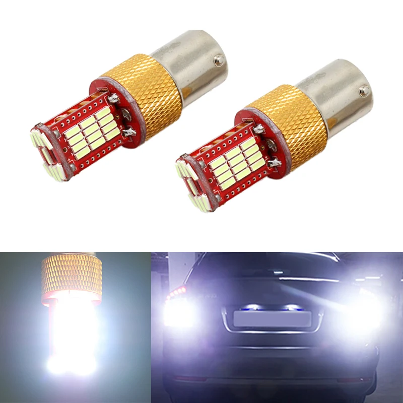 2x1156 BA15S P21W Светодиодная лампа 4014 SMD Автомобильные задние фонари для Skoda Fabia dogeoctavia