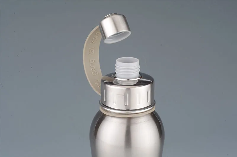 Портативная бутылка для воды из нержавеющей стали 1 л чайник питья на открытом