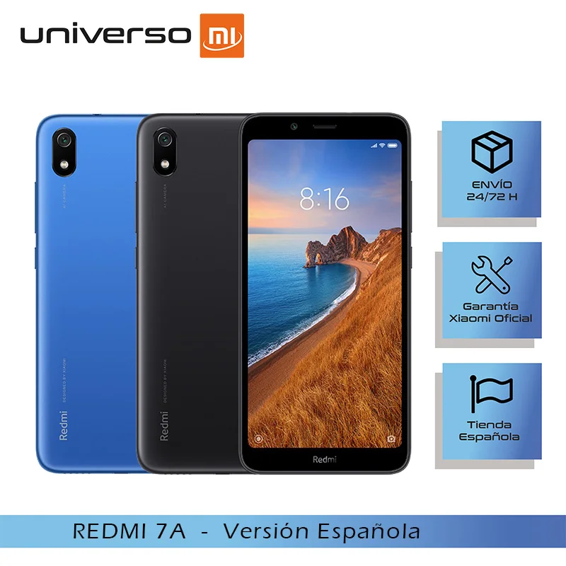 [Испанская версия] Xiaomi Redmi 7A 5 45&quot HD + (2 жестких Гб оперативной памяти 16 ГБ rom snapdragon