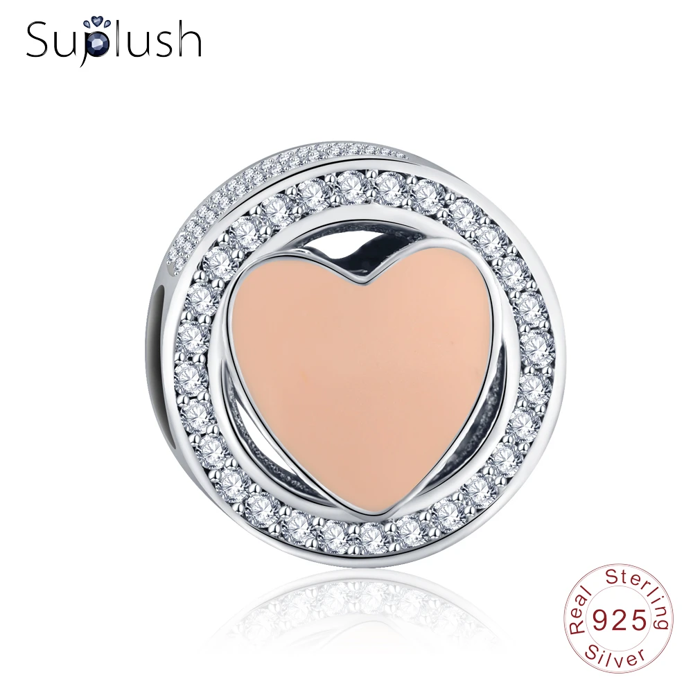 Suplush модные ювелирные украшения 100% серебряные бусины 925 пробы Fit оригинальный