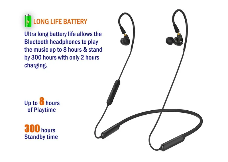 TENNMAK RUN PRO MMCX Neckband Bluetooth Earphone Earbuds with APTX aptx APT-X& CVC6.0 for UE900 SE215 SE315 SE846 SE535 SE425