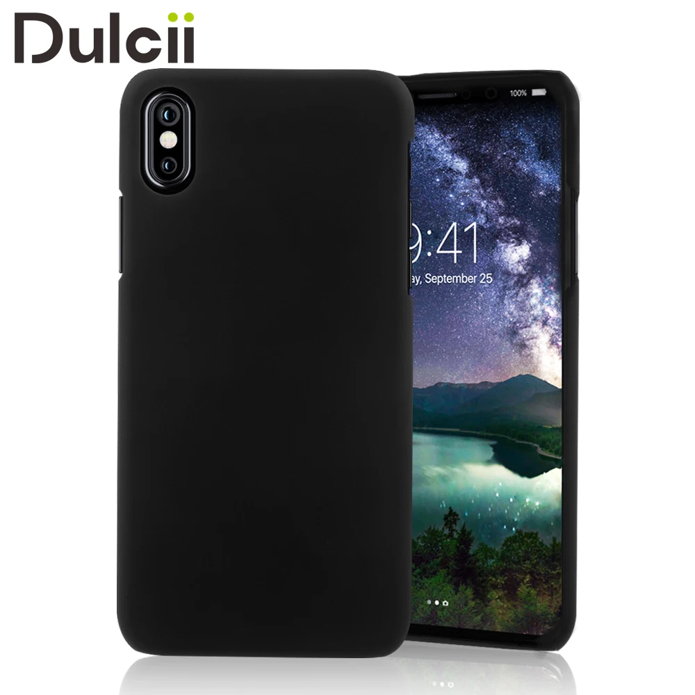 DULCII чехол для iPhone X 10 Прорезиненные пластик Жесткий Телефон Обложка Apple ракушек
