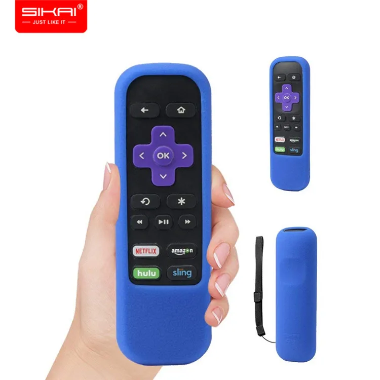 Blue SIKAI чехол для ROKU IR удаленный стандартный пульт дистанционного управления чехол для ROKU Express чехол для Roku Prime 4K потокового медиаплеера - Цвет: Blue
