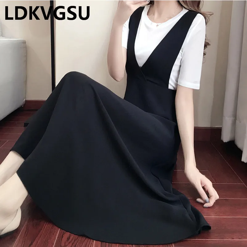 2018 летнее офисное женское платье 5XL комплект из 2 предметов белое элегантное