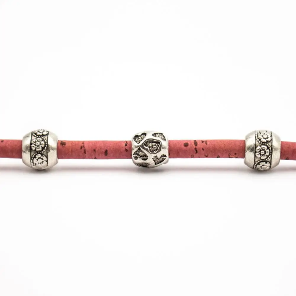 10 meters Old Pink Cork 5mm round cork cord Portuguese jewelry supplies /Findings vegan material Cor-335 | Украшения и аксессуары