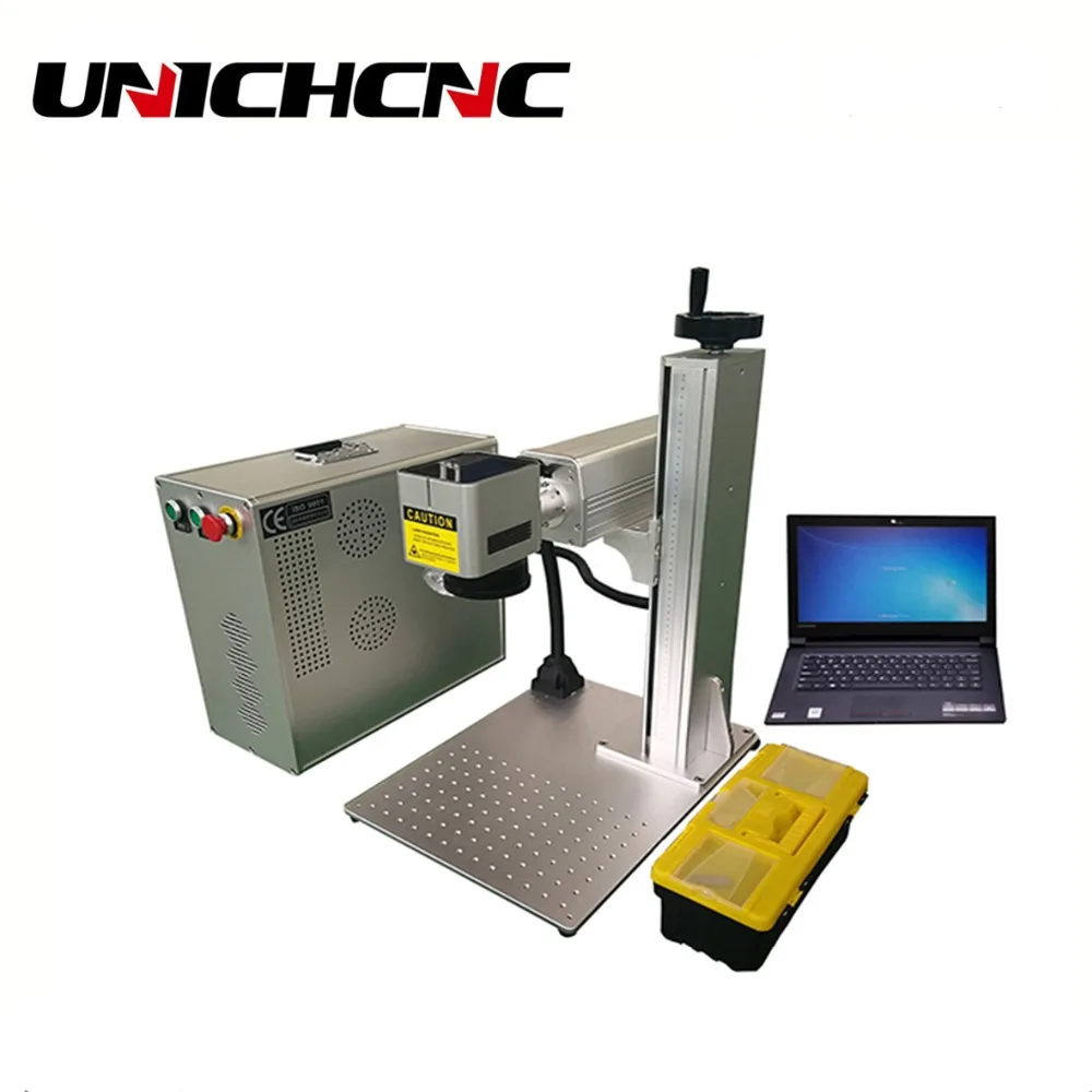 UNICHCNC ручной 20 Вт 30 50 маркировочная машина для цветного волокна Mopa|Фрезы по дереву|