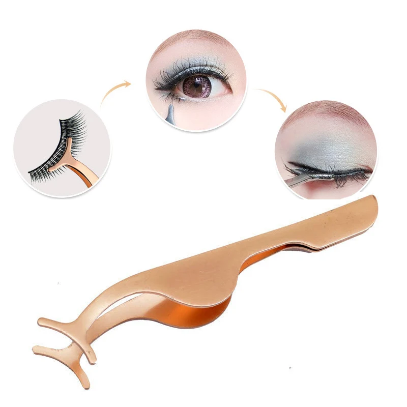 Magnetic False Eyelashes Extensions Make Up mink strip eye lashes Tweezers 3d Clip Clamp Makeup Forceps Tool Beauty | Красота и